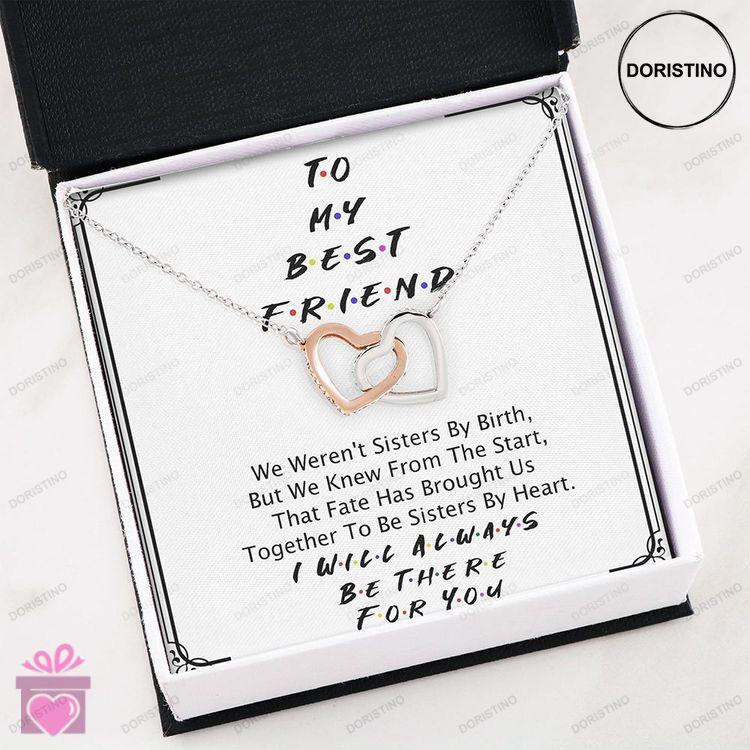 Besties Necklace  Best Friend Necklace  Interlocking Hearts Necklace Doristino Trending Necklace